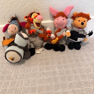 Disney Winnie the Pooh Plush Beanies as The Beatles